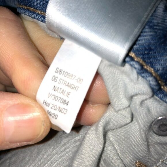 Old Navy Natalie Womens 32 OG Straight High Rise Distressed Denim Jeans - Picture 11 of 11